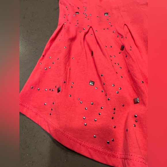 NWT GUESS STRAPLESS STUDDED PEPLUM TUBE TOP Sz: XXS - Picture 4 of 9